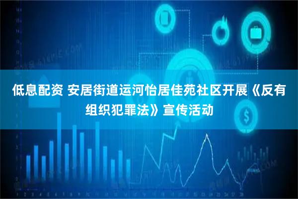 低息配资 安居街道运河怡居佳苑社区开展《反有组织犯罪法》宣传活动