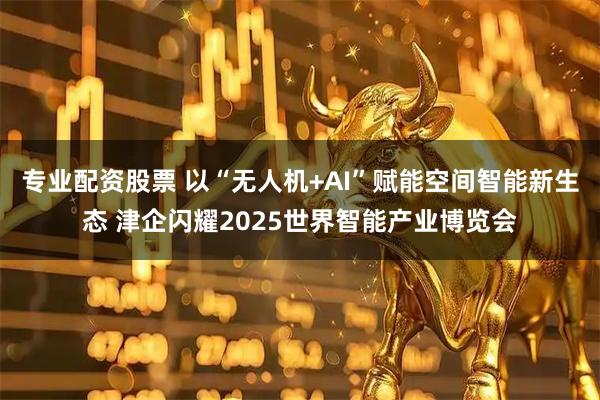 专业配资股票 以“无人机+AI”赋能空间智能新生态 津企闪耀2025世界智能产业博览会